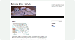 Desktop Screenshot of campinggrootheenvliet.nl